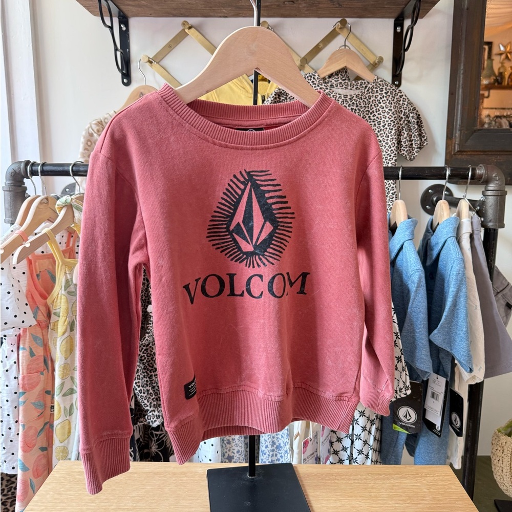 Volcom Red Crew Neck Sweatshirt